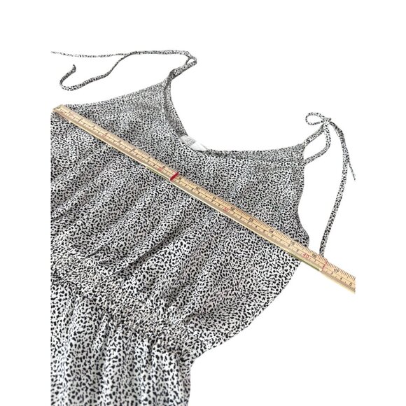 Sienna Sky Womens Polka Dot Sleeveless Top M White & Black Polyester - Picture 9 of 10